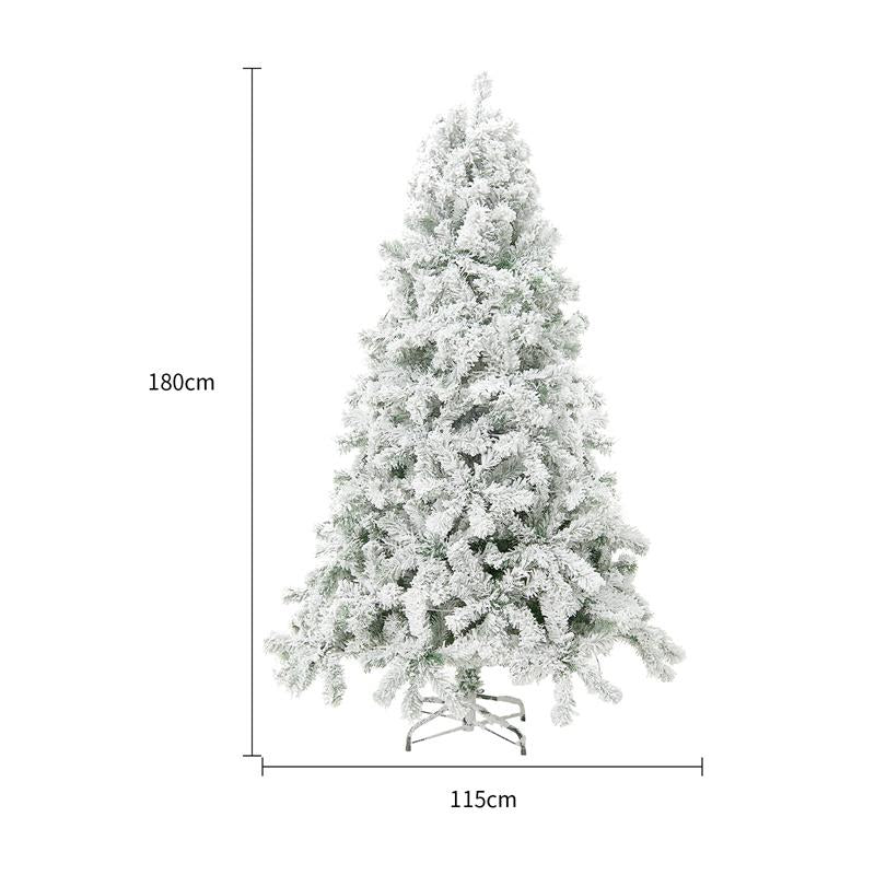 Christmas Tree PVC Artificial Snow Christmas, Tree Mall Window Decoration, Tree Cedar Christmas Tree Christmas Decoration Supplies Metal Light