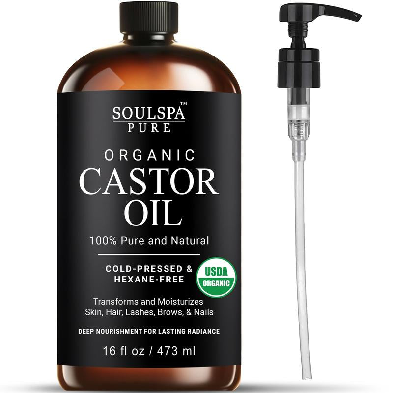 Organic Castor Oil - Glass Bottle