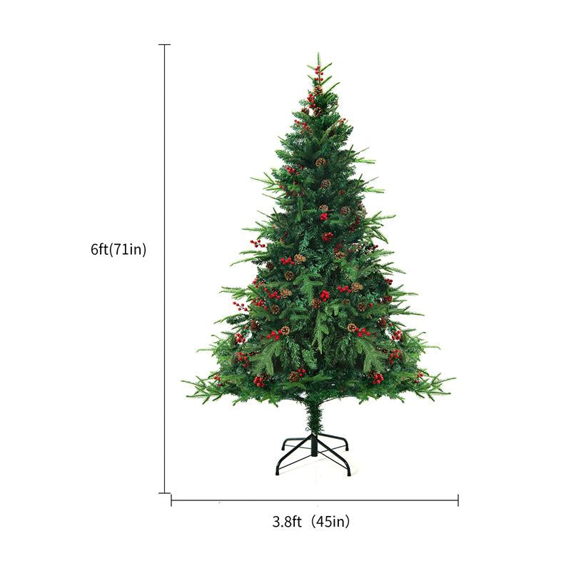 Christmas Tree PVC Artificial Snow Christmas, Tree Mall Window Decoration, Tree Cedar Christmas Tree Christmas Decoration Supplies Metal Light