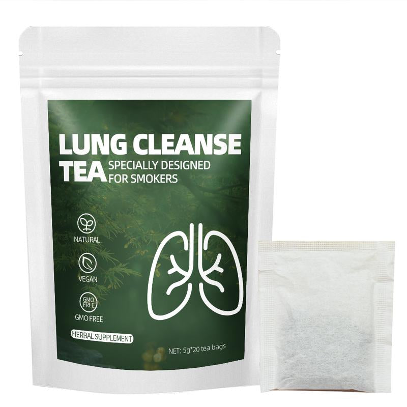 Lung Clearing Tea, Cassia Seed, Barley, Dandelion, Licorice, Gardenia, Burdock, Tangerine Peel, Wolfberry, Chrysanthemum, 5G X 20 Pack Herbal Beverage Caffeine-Free Wellness Drink Natural Kidney