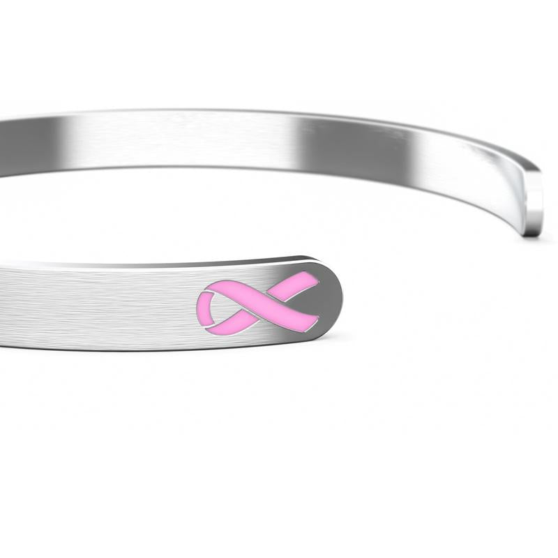 Breast Cancer Awareness Bracelet - Pink Ribbon, “Funk Cancer”