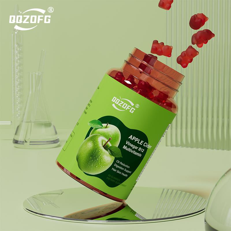 Apple Cider Vinegar Gummies Formulated to Support Normaenergy Levels & Gut Health-Supports Digestion,Detox &Cleansing Vitamin Supplement