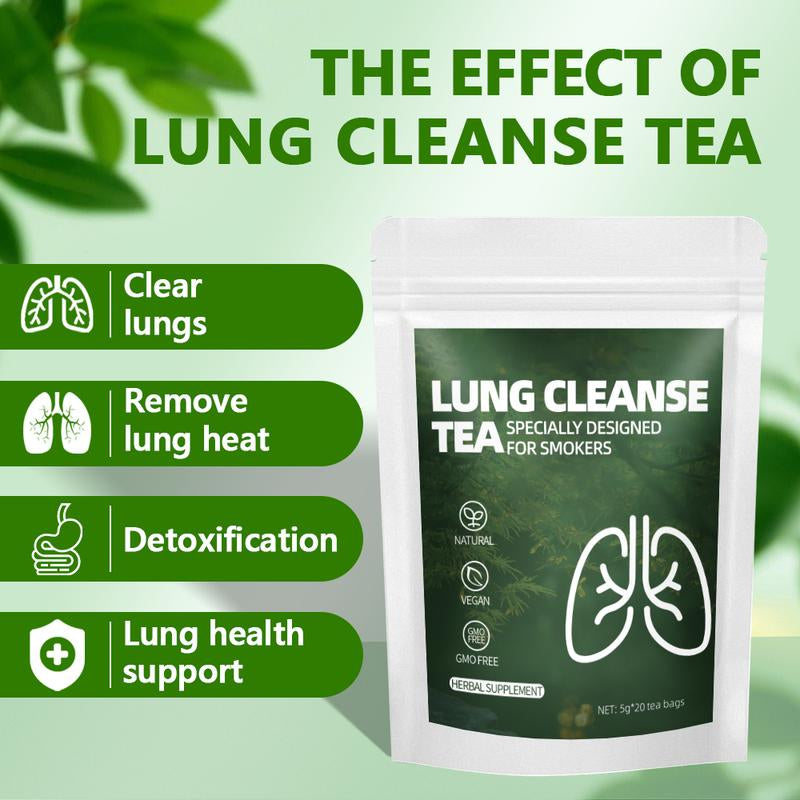 Lung Clearing Tea, Cassia Seed, Barley, Dandelion, Licorice, Gardenia, Burdock, Tangerine Peel, Wolfberry, Chrysanthemum, 5G X 20 Pack Herbal Beverage Caffeine-Free Wellness Drink Natural Kidney