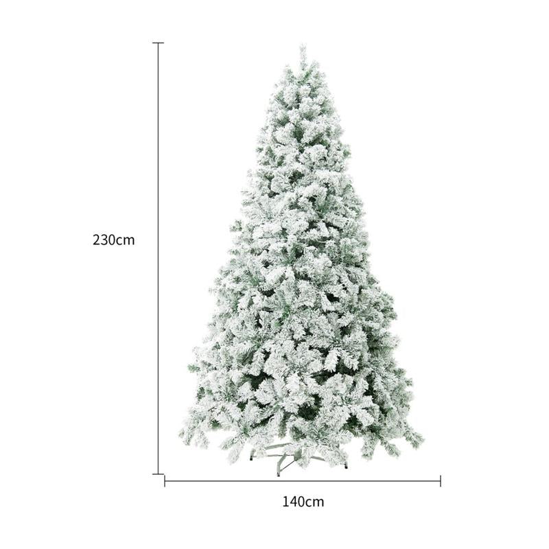 Christmas Tree PVC Artificial Snow Christmas, Tree Mall Window Decoration, Tree Cedar Christmas Tree Christmas Decoration Supplies Metal Light