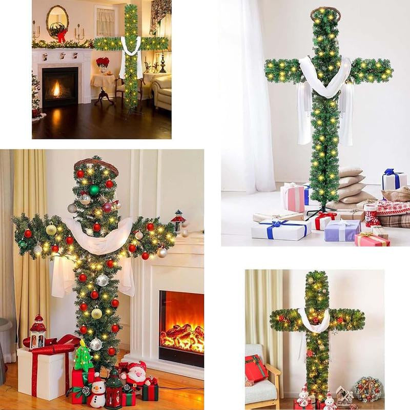 New Product Christmas Indoor Decoration Christmas Tree Cross Easter Christmas Tree